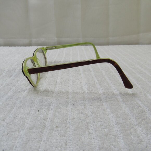 Youth Eye Glasses Girl Kids Brown Green Plastic Tortoise Shell Frames Unbranded - Picture 3 of 11